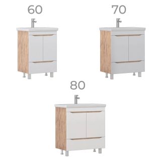 Тумба под раковину напольная Vigo Grani 284 дуб золотой